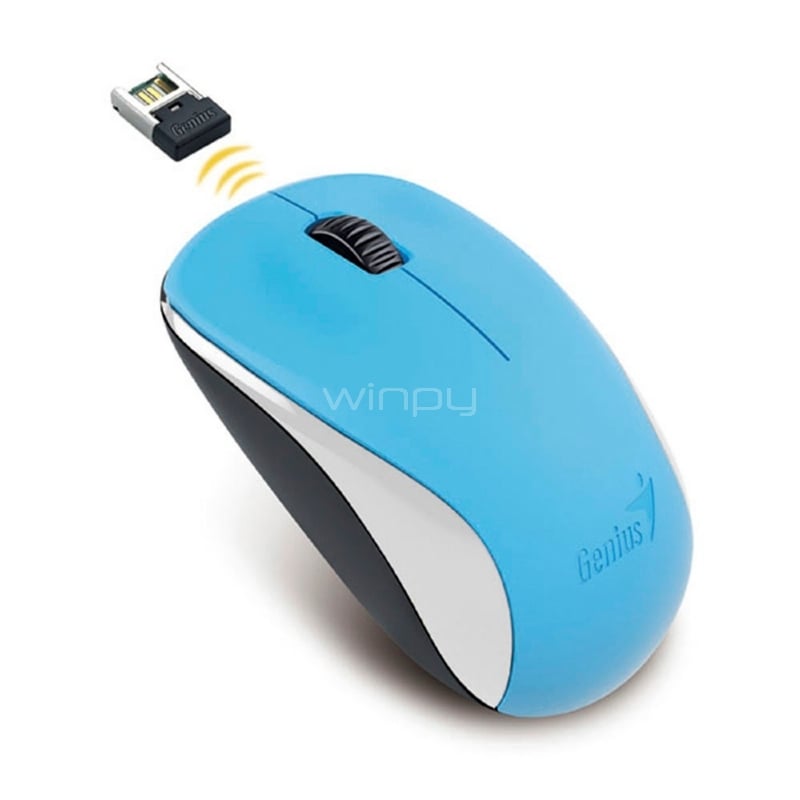 Mouse Genius Inalambrico NX-7000 (Receptor Usb, 1200DPI, Azul)