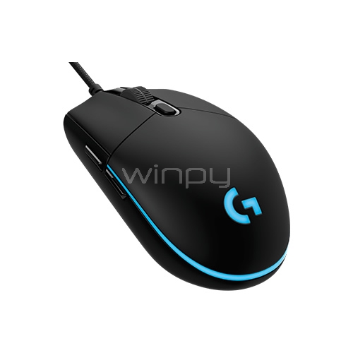 Mouse Logitech G Pro Gaming (USB, 200–12000 dpi, 6 botones, RGB)