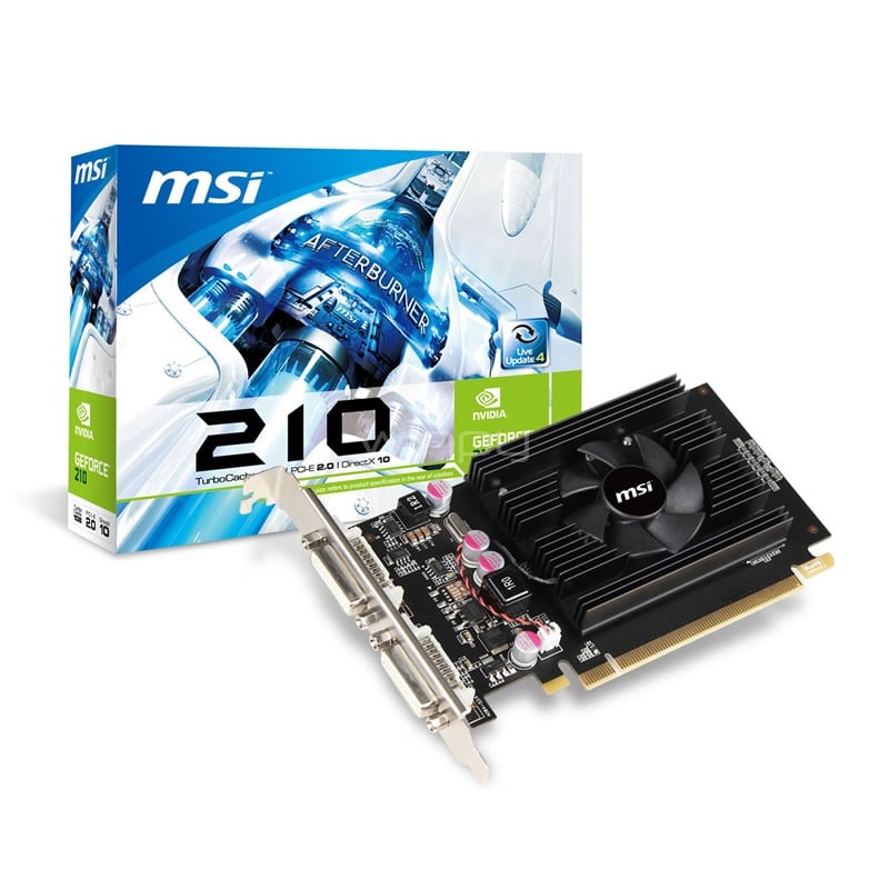 Tarjeta de Vídeo MSI N210-MD1G/D3  (1GB GDDR3)