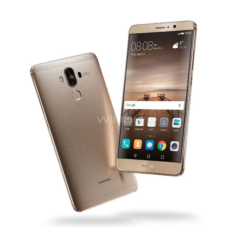 Celular Huawei Mate 9 (LTE, 4GB RAM, 64GB, IPS 5,9 FHD, Android, Dorado)