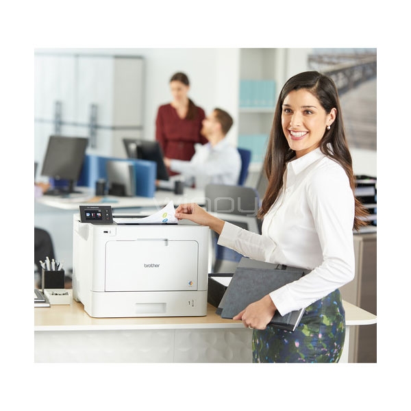 impresora brother hl-l8360cdw láser (color, dúplex, 33ppm, 600dpi, wi-fi/usb/ethernet)
