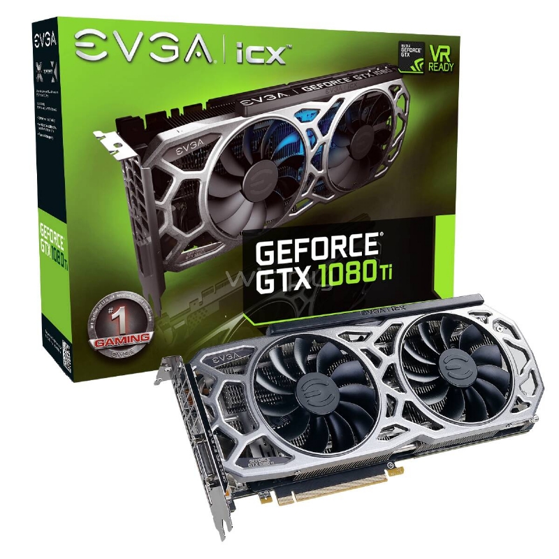 Tarjeta gráfica EVGA Nvidia GeForce GTX 1080 Ti iCX GAMING - 11GB GDDR5X
