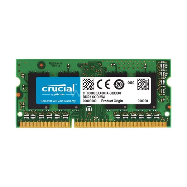 Memoria RAM Crucial para Mac de 8GB (DDR3L, 1600MHz, SODIMM