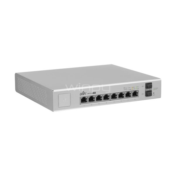 UniFi Switch gigabit PoE gestionable con puertos SFP Ubiquiti Networks - US-8-150W
