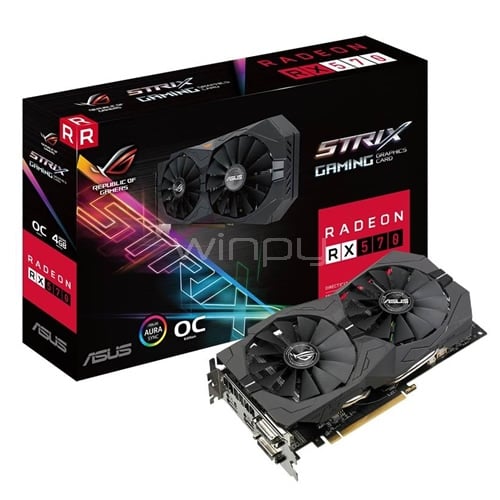 Tarjeta gráfica Asus Rog Strix Radeon RX 570 edición OC de 4GB