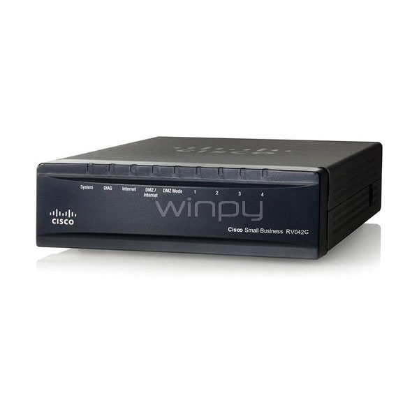 Router Cisco VPN con WAN Gigabit Dual RV042G - RV042G-K9-NA - Winpy.cl