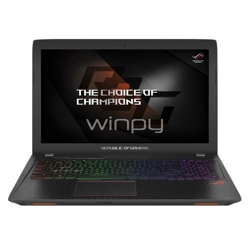 Notebook Gamer Asus ROG GL553VD-DM539T (i5-7300HQ, 12GB DDR4, GTX1050 4GB, 1TB HDD, Pantalla 15,6)