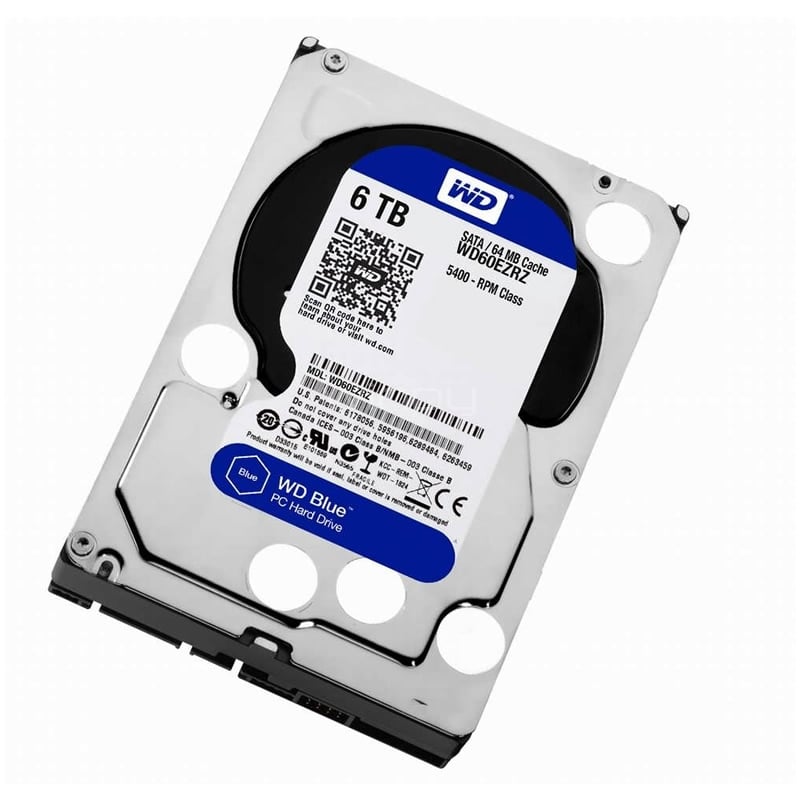 Disco duro Western Digital Blue de 6 Tera (5400RPM, 64Mb Cache