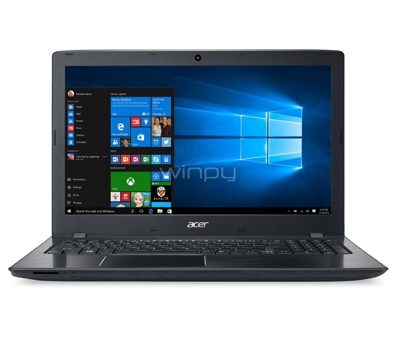Notebook Acer Aspire E5 - E5-575G-77P6 (i7-7500U, GeForce 940MX, 4GB DDR4, 2TB HDD, Win10, Pantalla 15,6)