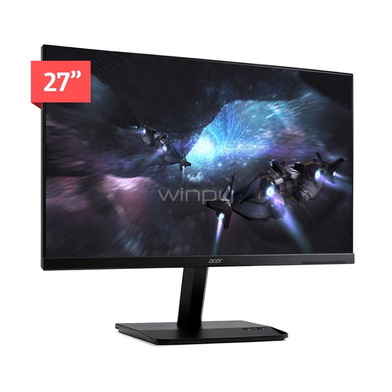 Monitor Gamer Acer KA271 BBID de 27 pulgadas (TN, 75Hz, 1ms, FullHD, HDMI+DVI+VGA)