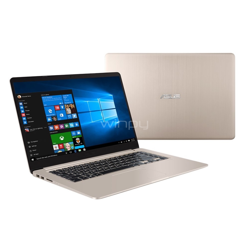 Ultrabook Asus VivoBook S15 - S510UQ-BQ398T (i7-7500U, GeForce 940MX, 8GB DDR4, 1TB HDD, Win10, Pantalla 15,6)