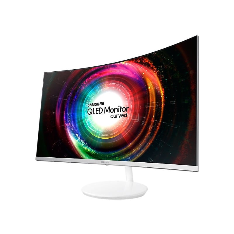 Monitor Curvo Samsung  Quantum Dot de 27 pulgadas (60Hz, 4ms, WQHD, FreeSync, Blanco)