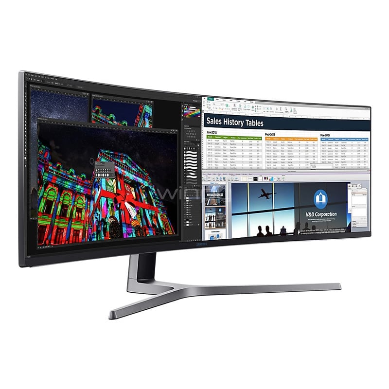 Monitor Gamer Samsung QLED Ultra Ancho de 49“ (VA, 144hz, 1ms, 32:9, 3840x1080, FreeSync)