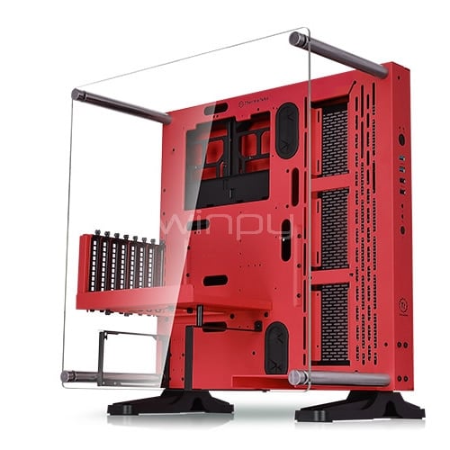 Gabinete Thermaltake Core P3 SE (ATX, Sin Fuente, Rojo)