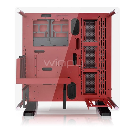 Gabinete Thermaltake Core P3 SE (ATX, Sin Fuente, Rojo)
