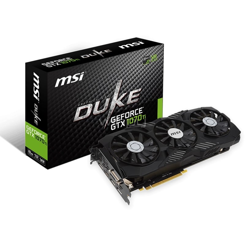 Tarjeta de Video MSI Nvidia Geforce GTX 1070 Ti Duke - 8GB GDDR5X
