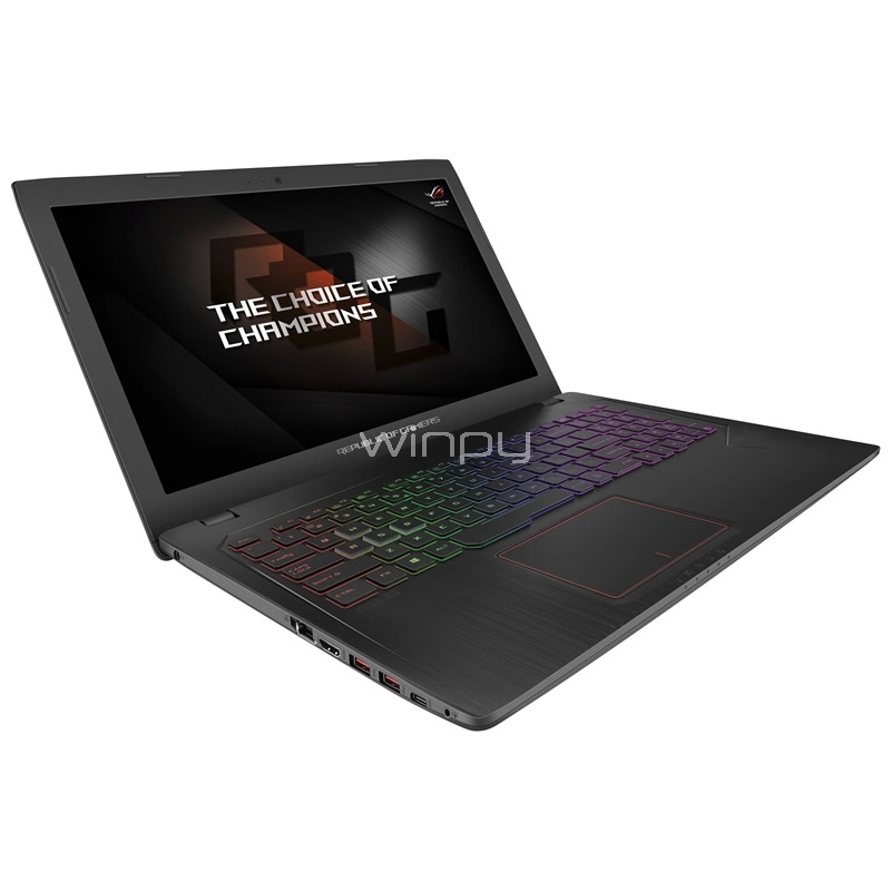 Notebook Gamer Asus ROG GL553VD-DM512T (I5-7300HQ, GTX1050 4GB, 8GB DDR4, 128SSD+1TB, Pantalla 15,6)