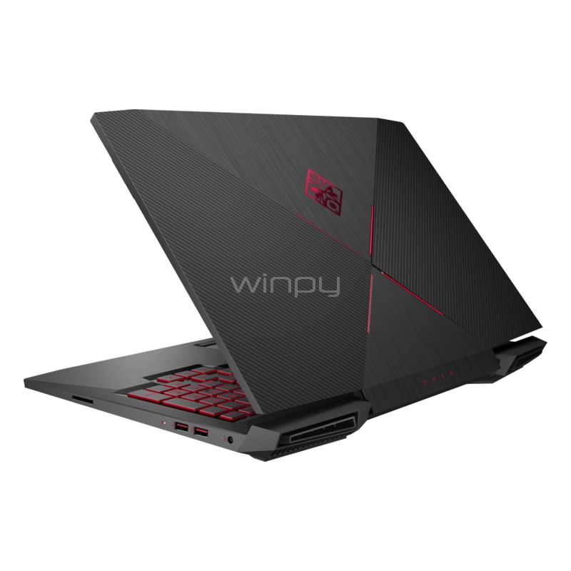 Notebook Gamer HP Omen 17-an003la (i7-7700HQ, GeForce GTX 1070, 16GB DDR4, 256SSD+1TB, Win10, Pantalla 17,3 FHD)