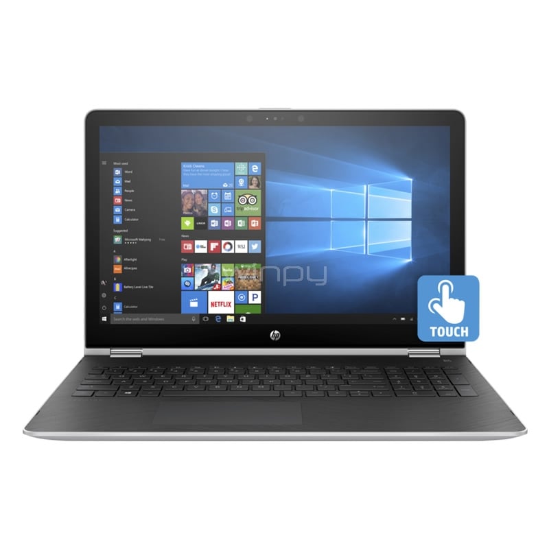 Notebook HP Pavilion x360 - 15-br001la (i5-7200U, 8GB DDR4, 1TB HDD, Win10, Pantalla 15,6)