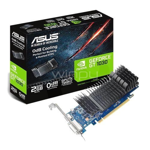 Tarjeta de vídeo Asus GeForce GT 1030 (2GB GDDR5, Perfil Bajo, Disipador)