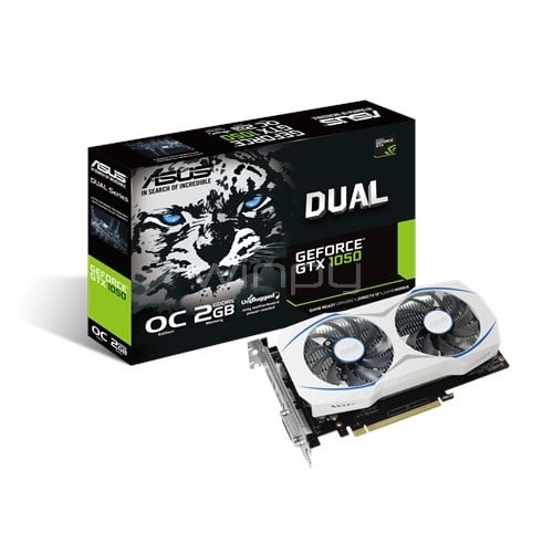 Tarjeta de Video Asus GeForce GTX 1050 Dual Series Edición OC 2GB GDDR5