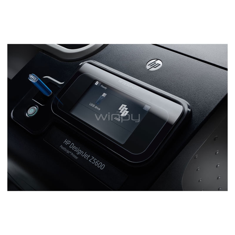 Impresora de inyección de tinta de gran formato HP DesignJet Z5600 (PostScript, 44  Conectividad USB 2,0 y Ethernet)