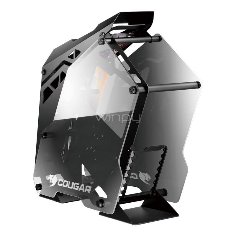 Gabinete Gamer Cougar Conquer (ATX, aluminio, doble ventana, modular, sin fuente)