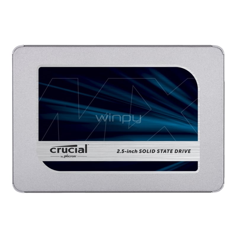 Disco Estado Sólido Crucial MX500 de 1TB (NAND 3D, SATA 2.5“ 6Gb/s, 560/510MB/s)