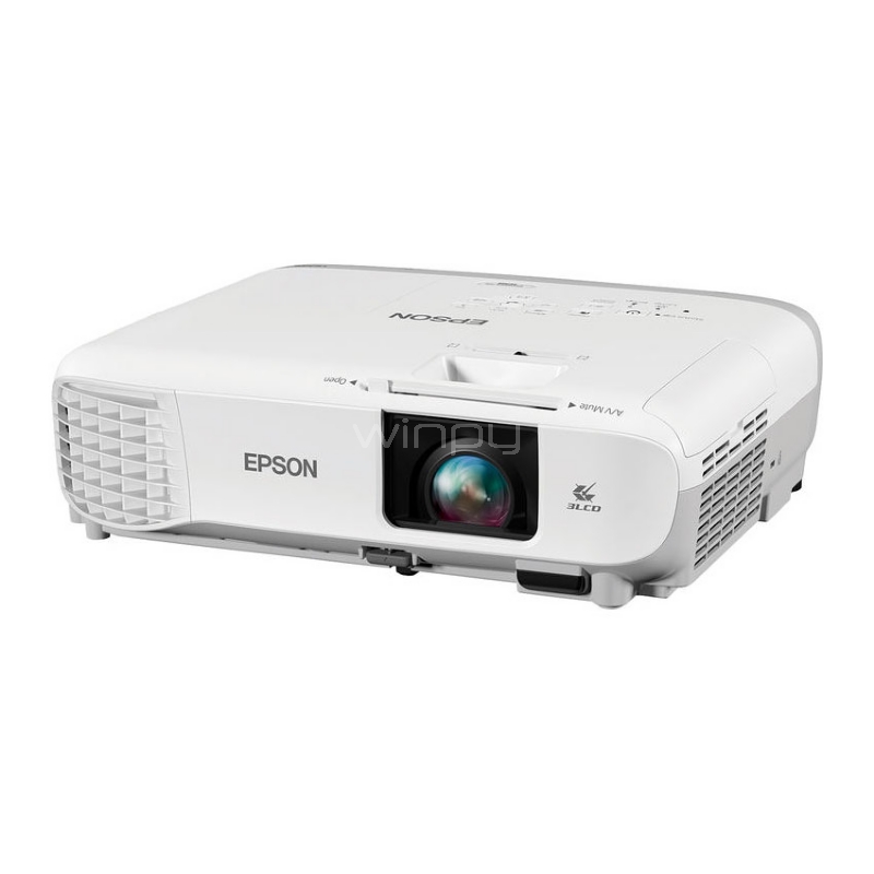 Proyector Epson PowerLite 108 (3LCD, 3700 lúmenes, 1024x768px, VGA-HDMI-RCA)