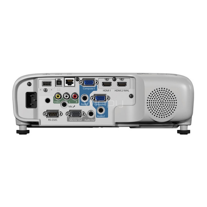 Proyector Epson PowerLite 970 (3LCD, 4000 lúmenes, 1024x768px, VGA-HDMI-RCA)