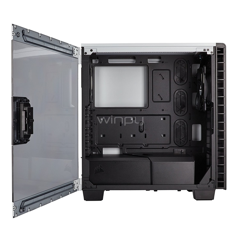 Gabinete compacto Corsair Carbide Series Clear 400C (SemiTorre, Ventana, Blanco)