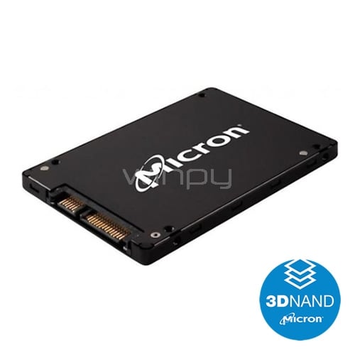 Disco estado solido Micron 1100 Enterprise de 1TB (SSD, Read 530, Write 500)