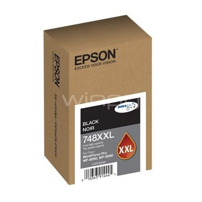 Cartucho de Tinta Negro Extra Alta Capacidad Epson 748XXL