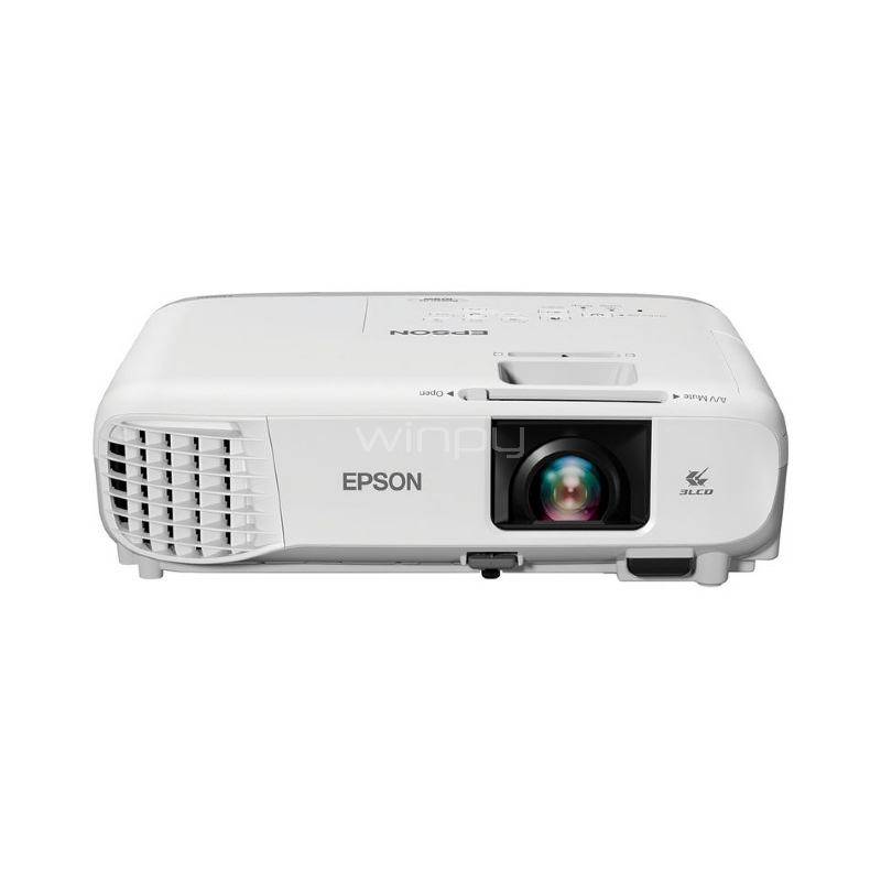 Proyector Epson PowerLite W05+ (3LCD, 3300 Lúmenes, WXGA, Wireless-HDMI-VGA-USB, Blanco)