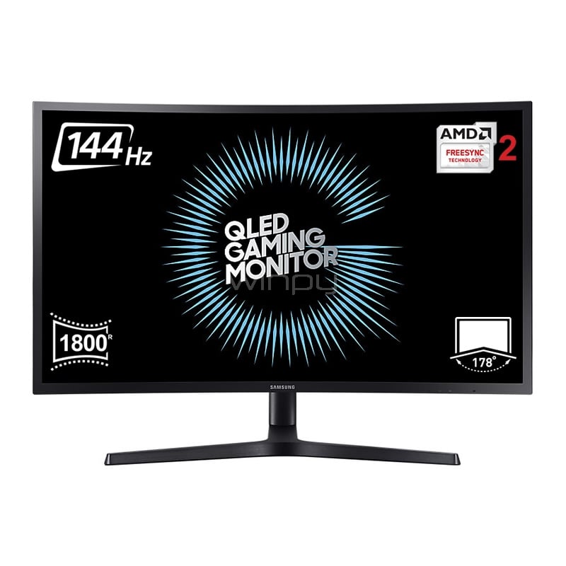 Monitor Gamer Samsung QLED con Pantalla Curva de 32 pulgadas (VA, 144hz, 1ms, 2560x1440, 1800R, FreeSync 2)