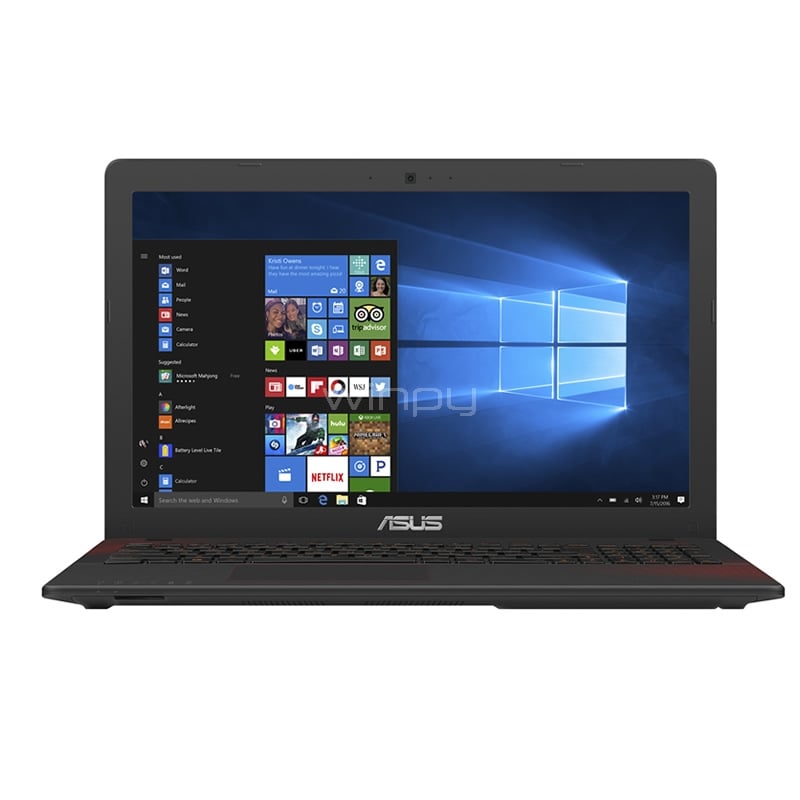 Notebook Gamer ASUS R510IU-DM023T (AMD FX-9830P, RX 460, 4GB DDR4, 128GB SSD, Pantalla FullHD 15,6, Win10)