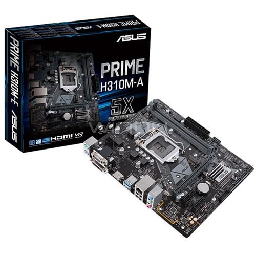 Placa Madre Asus Prime H310M-A (mATX, LGA1151v2, DDR4 2133