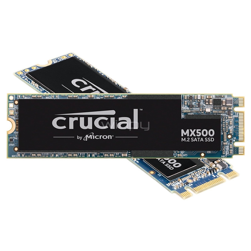 Unidad estado sólido Crucial MX500 de 500GB (M2 2280, 3D NAND, 560/510 MB/s)