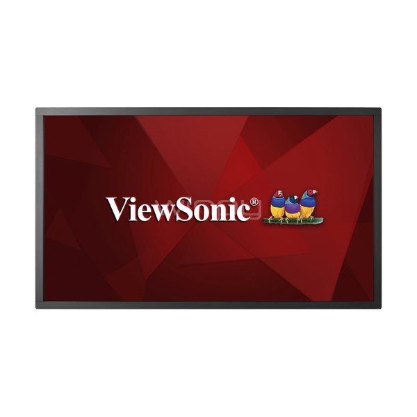 Pantalla comercial táctil ViewSonic CDM4300T de 43 pulgadas (LED, FullHD, HDMI+DVI-D+DP+USB, LAN+Wi-Fi, Reproductor+Navegador)