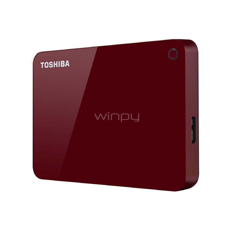 Disco duro portátil Toshiba Canvio Advance de 1TB (USB 3.0 - Rojo)