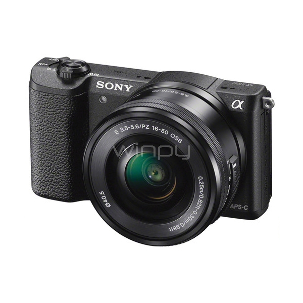 Cámara digital Sony Alpha AS100 (Mirrorless Digital con lente de 16-50 mm, negro)