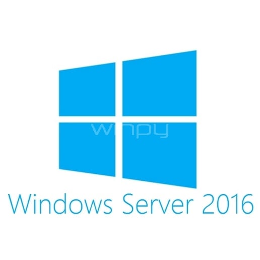 Licencia Microsoft Windows Server 2016 Standard ROK de Dell (DVD, 64-bit, 16 CPU)