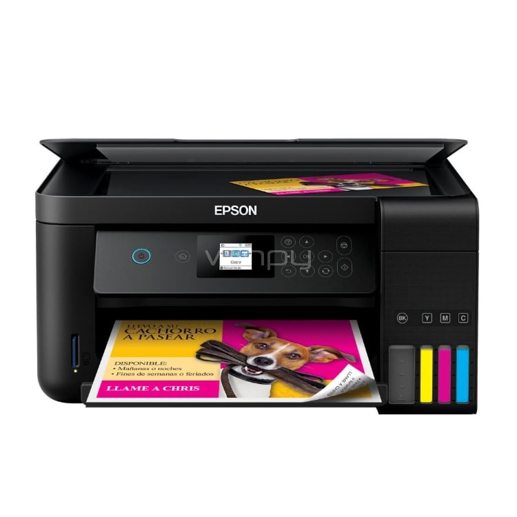 Multifuncional Epson EcoTank L4160 (Tinta Color, Duplex, LCD, WiFi-USB)