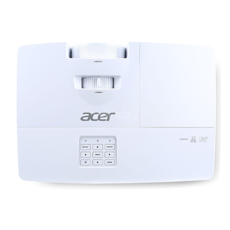Proyector Acer H6521BD (DLP, 3500 lumenes, Full HD, HDMI+VGA+S-video)