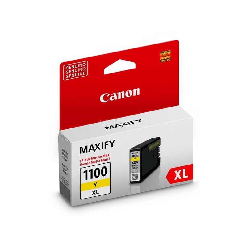 Cartucho Canon PGI-1100XL  (Amarillo 12ml, 935 Páginas)