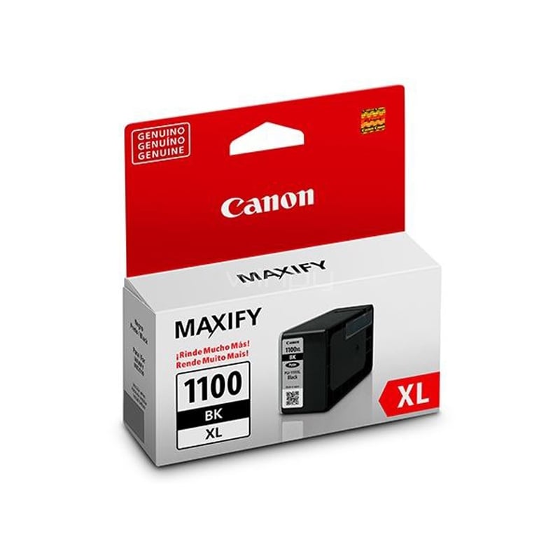 Cartucho Canon PGI-1100XL (Negro 34,7 ML, 1200 Páginas)
