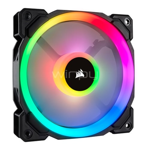 Kit de 3 ventiladores Corsair LL120 RGB (120mm, 16 LED RGB)