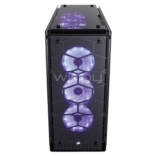 Gabinete Corsair Crystal Series 570X RGB (ATX, Vidrio Templado x5, Led RGB, Negro)