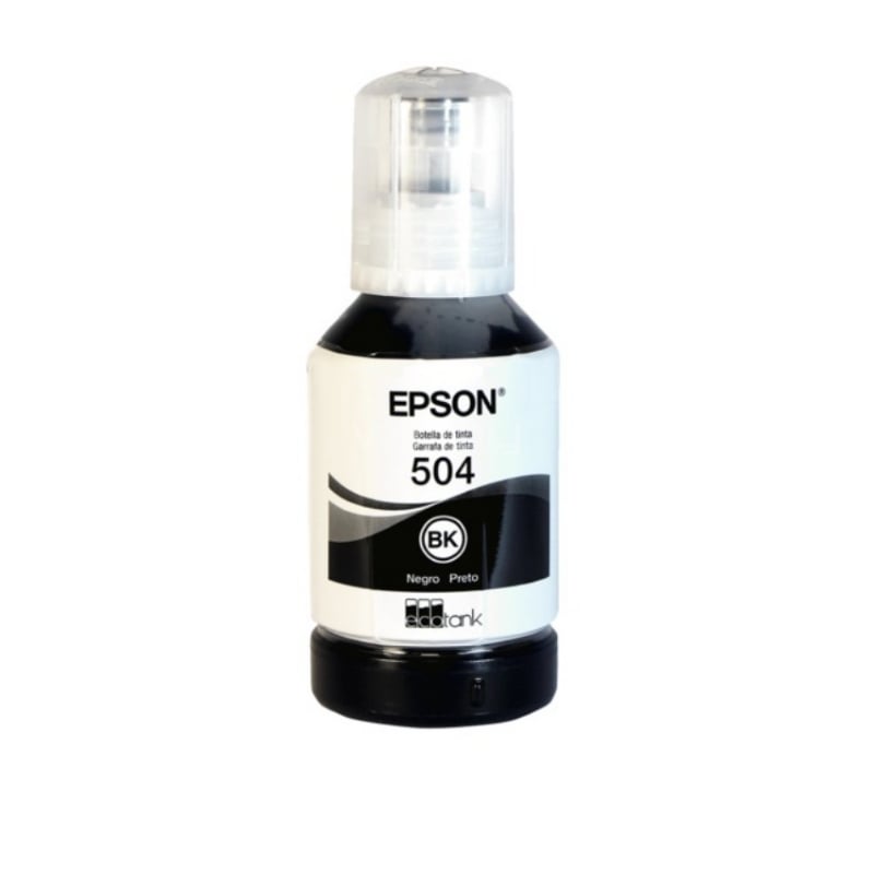 Botella Tinta Epson T504 Negra 