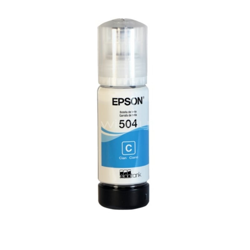 Botella Tinta Epson T504 Cian